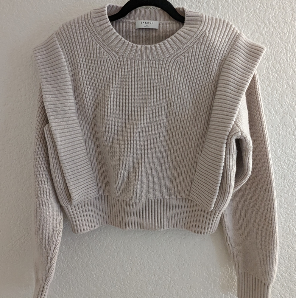 Babaton Grazia Sweater in Heather Birch